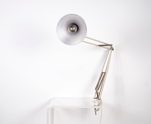 Mid-Century White L-1 Model D Table Lamp from Luxo-VLO-799843