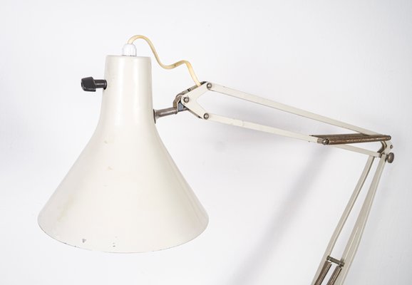 Mid-Century White L-1 Model D Table Lamp from Luxo-VLO-799843