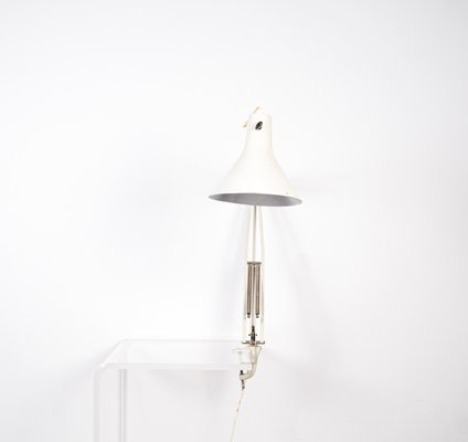 Mid-Century White L-1 Model D Table Lamp from Luxo-VLO-799843