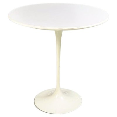 Mid-Century White Laminate and Metal Model Tulip Coffee Table attributed to Knoll, 1960s-GDD-1433307