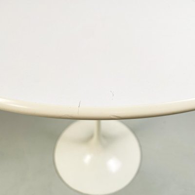 Mid-Century White Laminate and Metal Model Tulip Coffee Table attributed to Knoll, 1960s-GDD-1433307