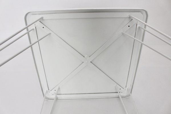 Mid-Century White Metal Garden Table by J.O.Wladar & V. Mödlhammer for Sonett, 1950s-NB-724288