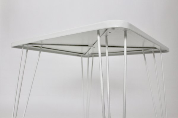 Mid-Century White Metal Garden Table by J.O.Wladar & V. Mödlhammer for Sonett, 1950s-NB-724288