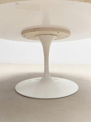 Mid-Century White Metal Tulip Feet Coffee Table by Knoll-FGA-1308796