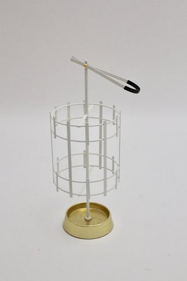 Mid-Century White Metal Umbrella Stand, 1950s-NB-558372