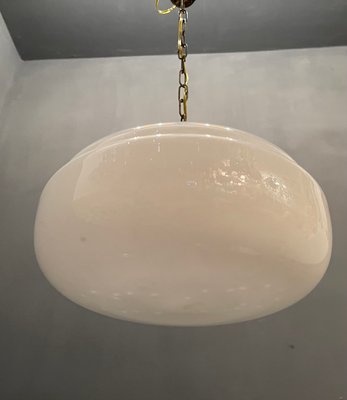 Mid-Century White Murano Glass Pendant Light-JJC-936300