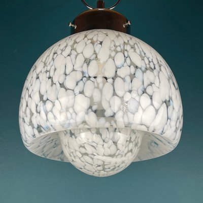 Mid-Century White Murano Pendant Lamp, Italy, 1960s-WQC-1374393