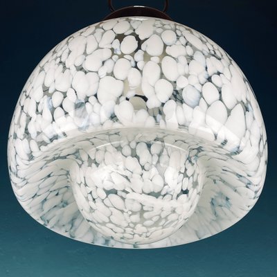 Mid-Century White Murano Pendant Lamp, Italy, 1960s-WQC-1374393