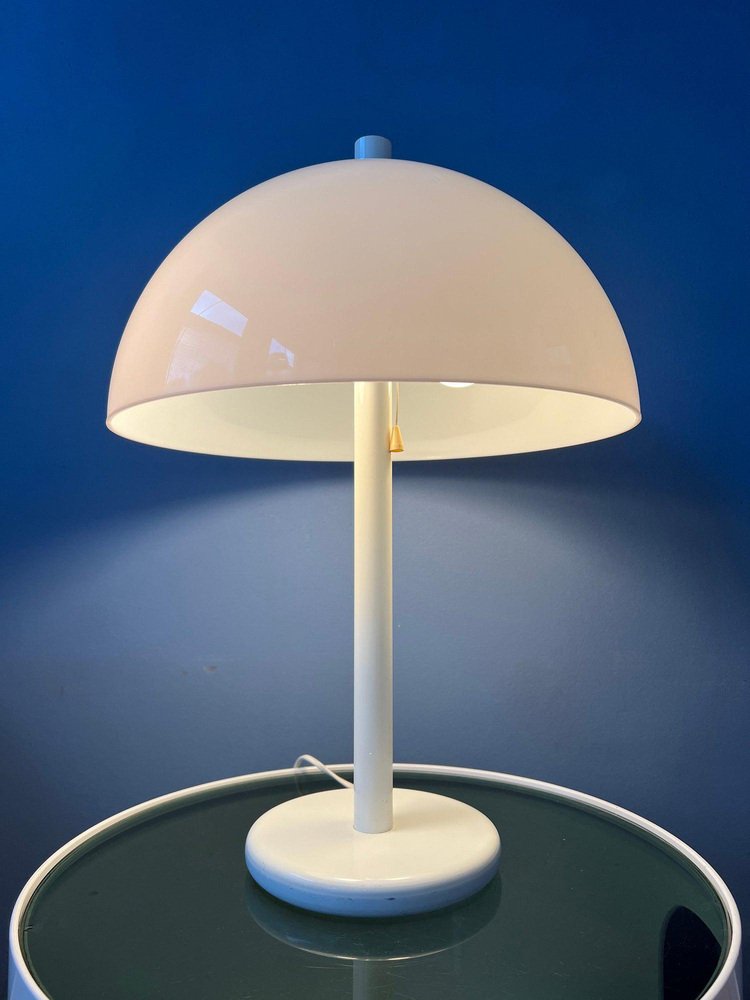 Mid-Century White Mushroom Table Lamp from Dijkstra