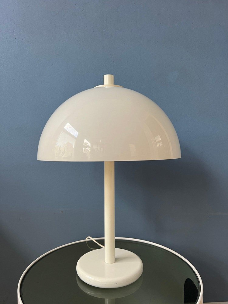 Mid-Century White Mushroom Table Lamp from Dijkstra