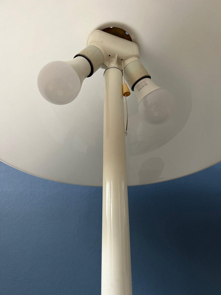 Mid-Century White Mushroom Table Lamp from Dijkstra