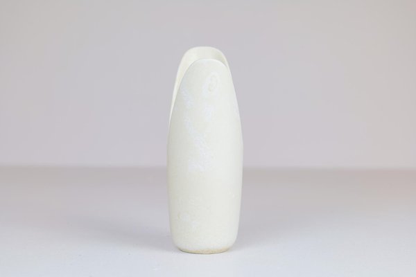 Mid-Century White Pike Mouth Vase by Gunnar Nylund for Rörstrand, Sweden-UYK-968356