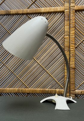 Mid-Century White Shrink Varnish Table Lamp, 1950s-WZZ-1440833