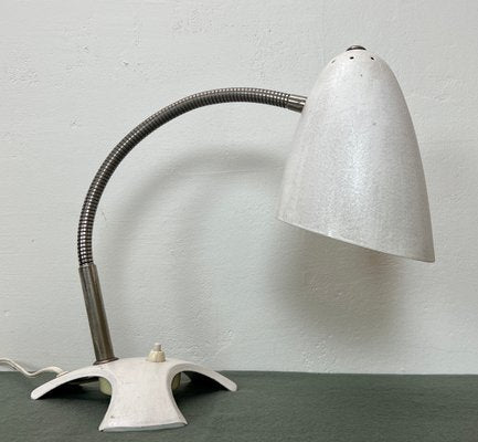 Mid-Century White Shrink Varnish Table Lamp, 1950s-WZZ-1440833