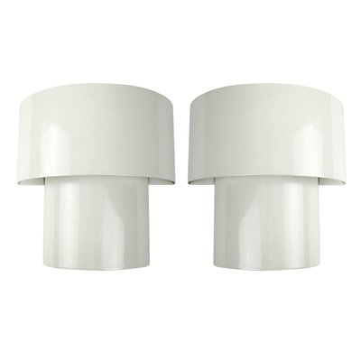 Mid-Century White Steel Sconces, Set of 2-RY-795920