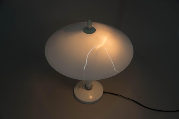 Mid-Century White Table Lamp, 1950s-TZ-1318937