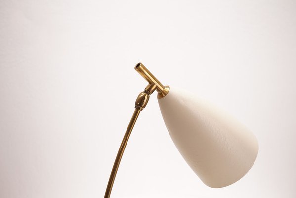 Mid-Century White Table Lamp-KIJ-1344966