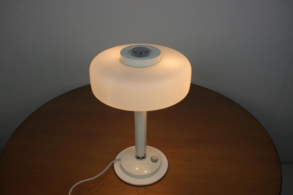 Mid-Century White Table Lamp from Napako, 1960s-TZ-862456