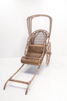 Mid-Century Wicker and Bamboo Rickshaw, Philippines, 1970s-RIU-1329308