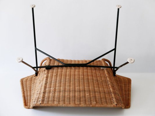 Mid-Century Wicker Lounge Chair, Sweden, 1950s-WPT-843997