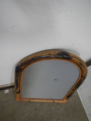 Mid-Century Wicker Mirror, 1970s-WWQ-1324925