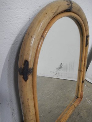 Mid-Century Wicker Mirror, 1970s-WWQ-1324925