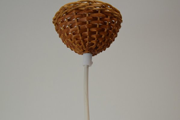 Mid-Century Wicker Pendant Lamp from Uluv, 1960s-TZ-1323210