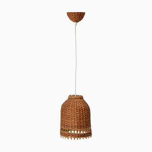 Mid-Century Wicker Pendant Lamp from Uluv, 1960s-TZ-1323210