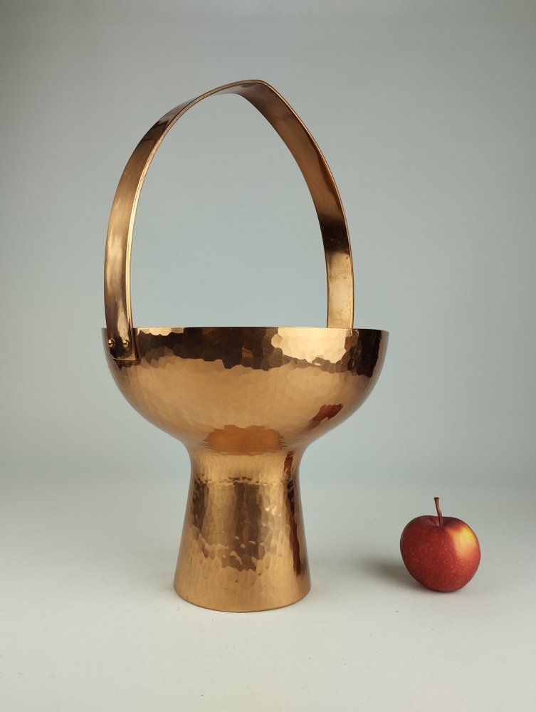 Mid-Century Wine Cooler in Copper by Eugen Zint, 1960s