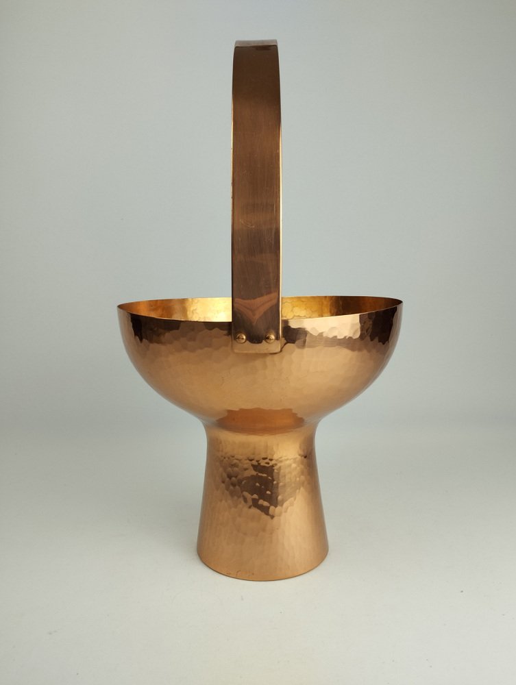 Mid-Century Wine Cooler in Copper by Eugen Zint, 1960s