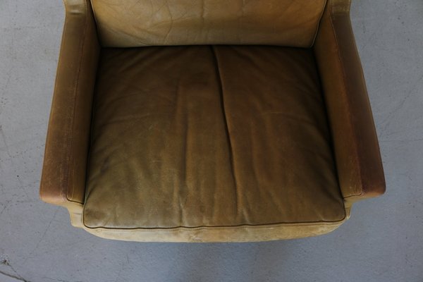 Mid-Century Wingback Chair in Leather by Georg Thams, 1960s-FUP-1340490