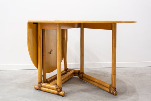 Mid-Century Winged Table with Legs in Bamboo-UJE-1015809