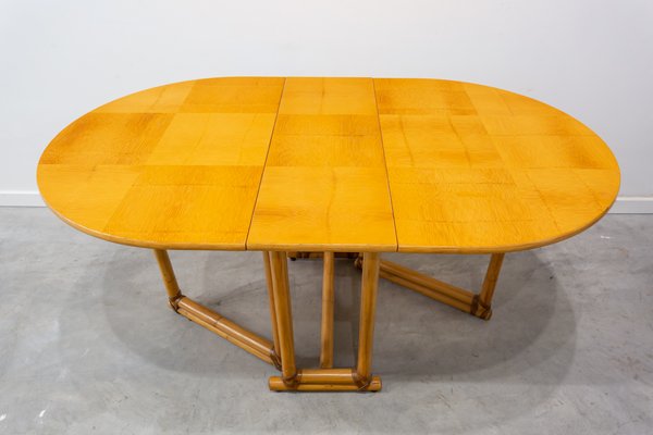 Mid-Century Winged Table with Legs in Bamboo-UJE-1015809