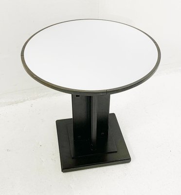 Mid-Century Wood and Glass Plate Gueridon from Giorgetti S.P.A., Italy, 1980s-FGA-1177856