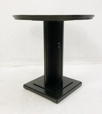 Mid-Century Wood and Glass Plate Gueridon from Giorgetti S.P.A., Italy, 1980s-FGA-1177856