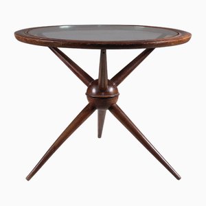 Mid-Century Wood and Glass Table-VJY-1703717