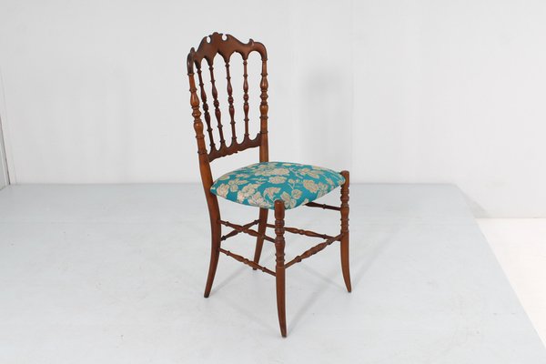 Mid-Century Wood Chairs attributed to Guiseppe Gaetano Descalzi for Fratelli Levaggi, Italy, 1950s, Set of 6-KVF-1789594