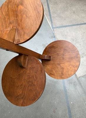 Mid-Century Wood Plant Stand in the style of André Groult, 1960s-UAH-1374998