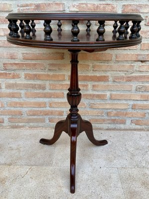 Mid-Century Wood Side Table or Jardinière, 1940s-NOU-1803174