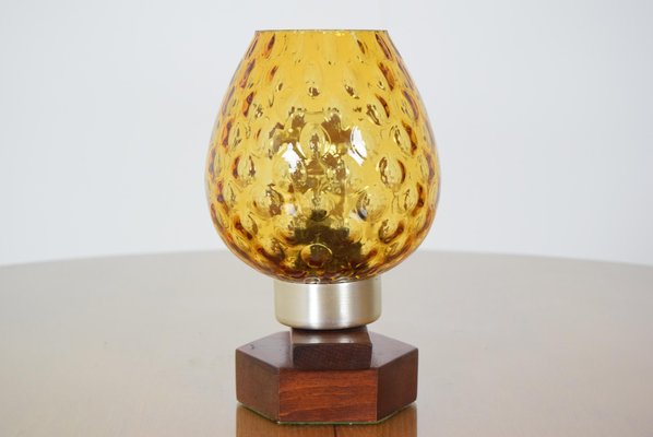 Mid-Century Wood Table Lamp from Drevo Humpolec, 1960s-TZ-848548