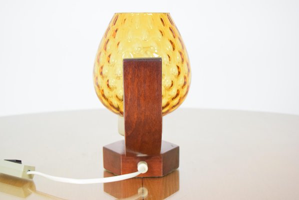 Mid-Century Wood Table Lamp from Drevo Humpolec, 1960s-TZ-848548