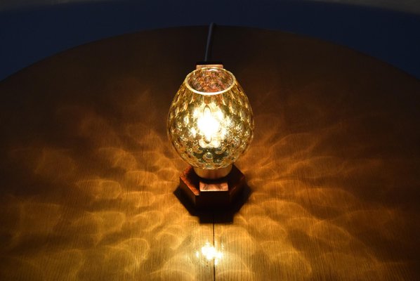 Mid-Century Wood Table Lamp from Drevo Humpolec, 1960s-TZ-848548