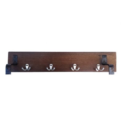 Mid-Century Wood Wall Coat Rack-NUX-1397782