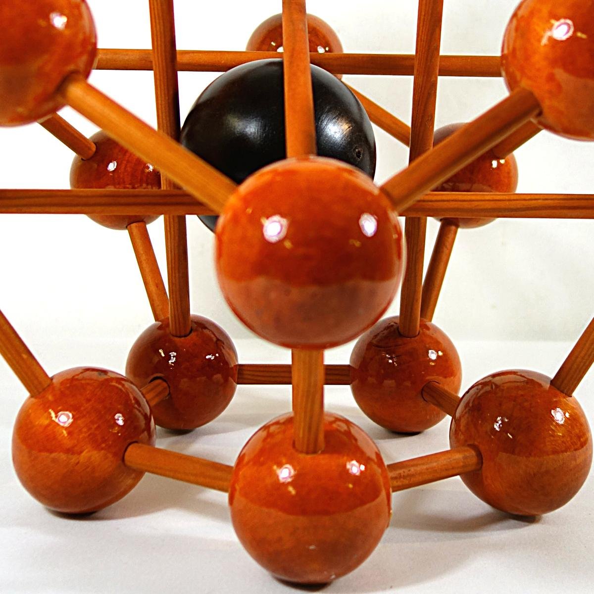 Mid-Century Wooden Atom Model, 1960s