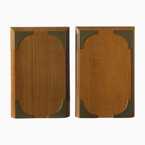 Mid-Century Wooden Bookends, 1960s, Set of 2-UMB-2023525