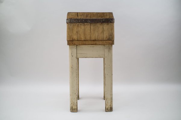 Mid-Century Wooden Butcher's Block, 1950s-KQB-1087836