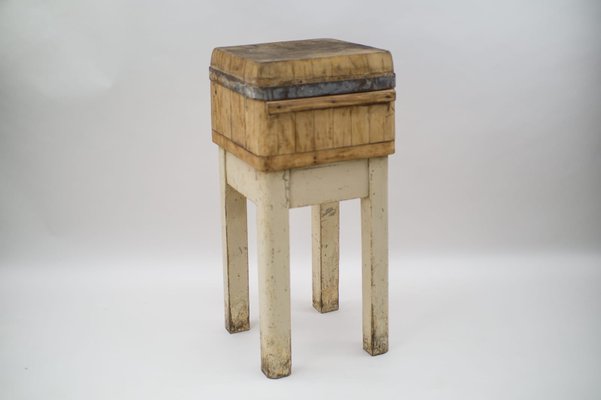 Mid-Century Wooden Butcher's Block, 1950s-KQB-1087836