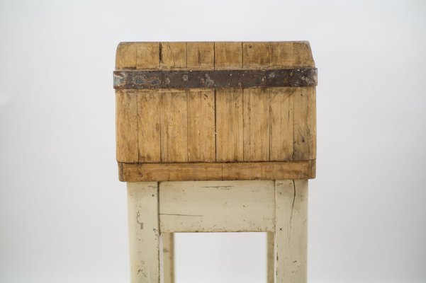 Mid-Century Wooden Butcher's Block, 1950s-KQB-1087836