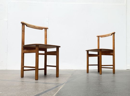 Mid-Century Wooden Chair, 1960s, Set of 2-UAH-1338266