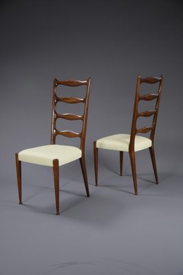 Mid-Century Wooden Dining Chairs by Paolo Buffa, Set of 5-IEI-1122303